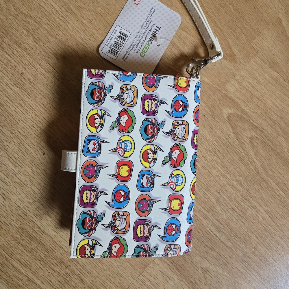 Marvel Character Print Wallet - White and Multicolor